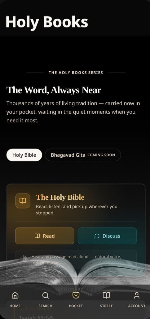 Holy Books — Bible, Bhagavad Gita