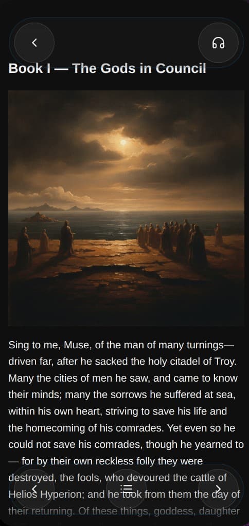 Reading view — Sing to me, Muse